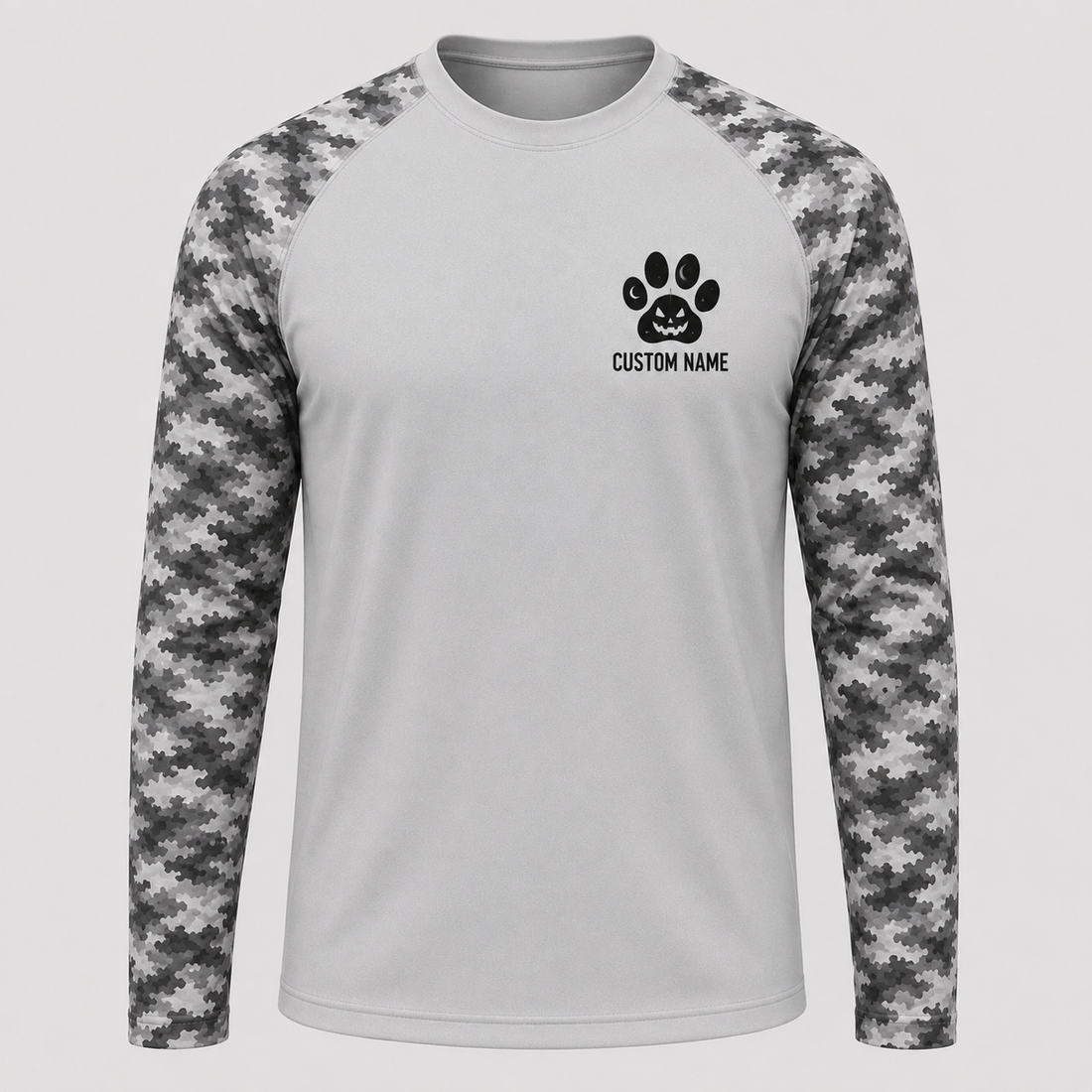 Custom Spooky Season Hiking Dog Long Sleeve Shirt