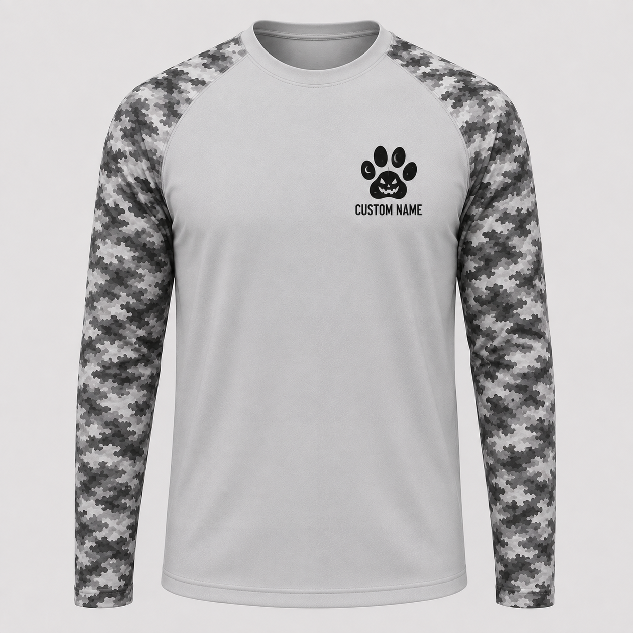 Custom Spooky Season Hiking Dog Long Sleeve Shirt