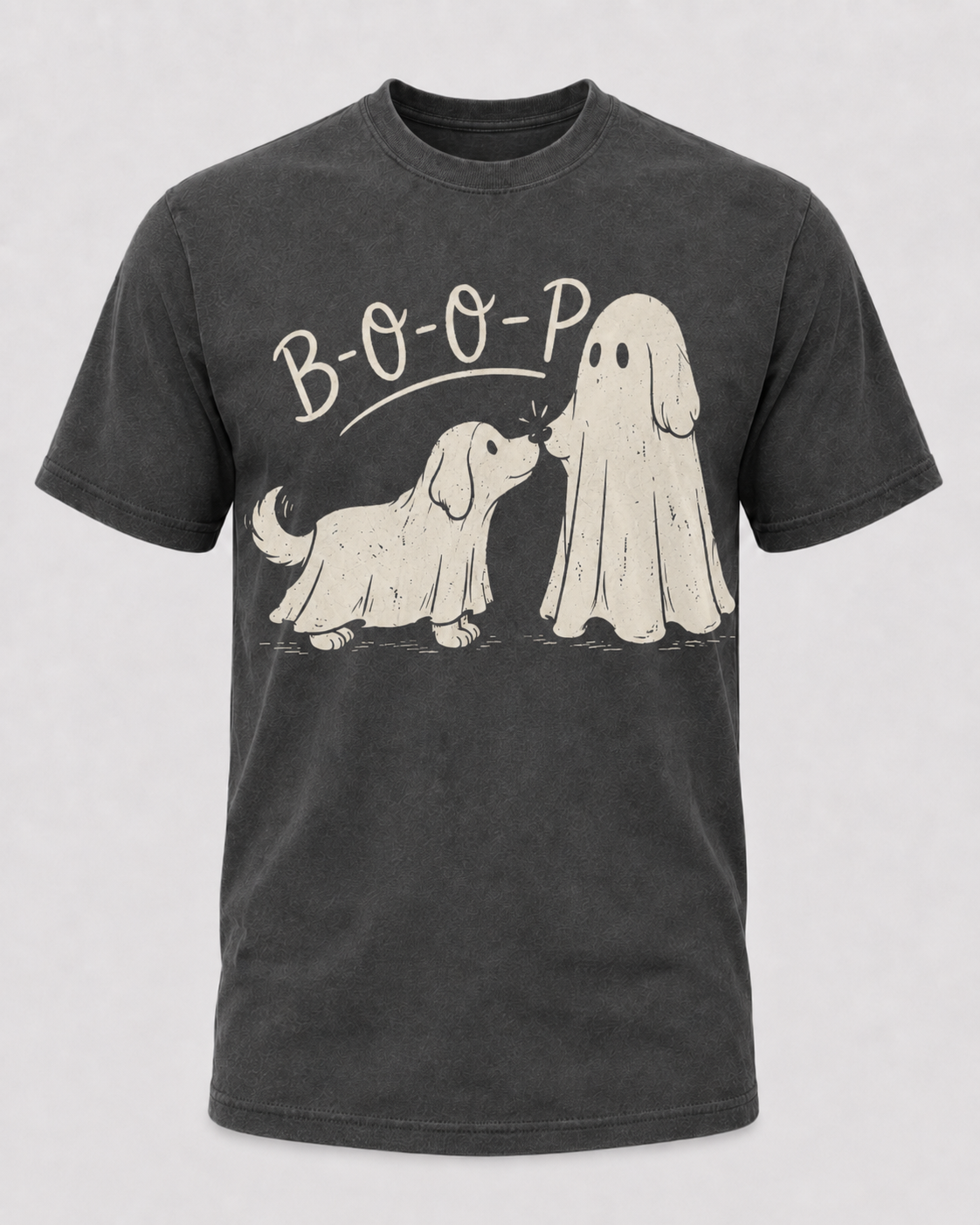 B-O-O-P Golden Retriever Halloween Comfort Colors T-Shirt, Cute Ghost Dog Tee, Spooky Dog Lover Halloween Shirt