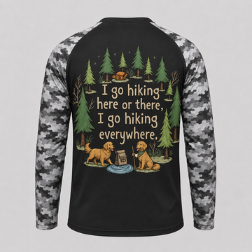 Golden Retriever - I Go Hiking Here Or There Shirt