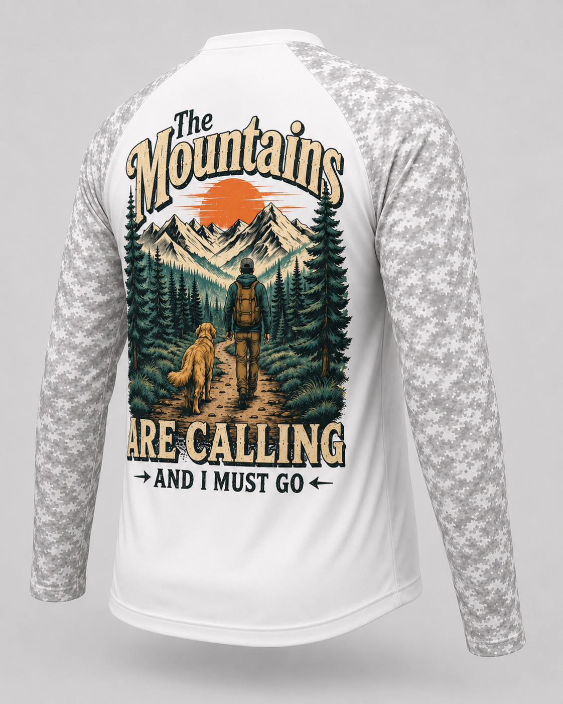 The Mountains Are Calling Golden Retriever Hiking Shirt