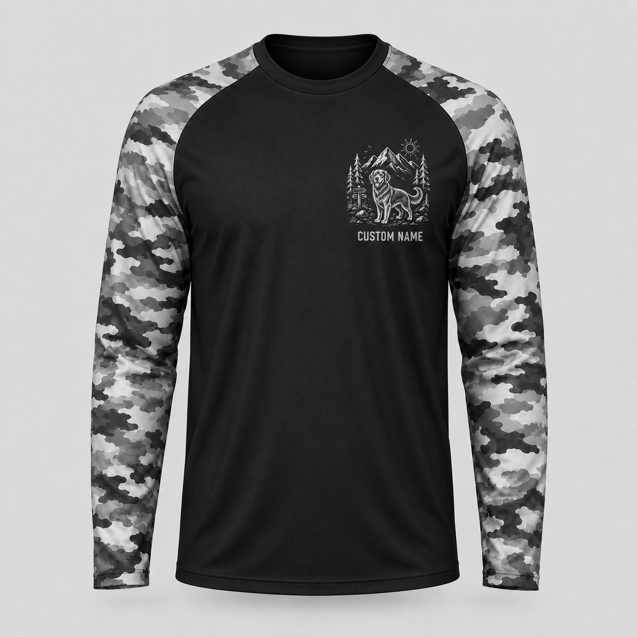 Custom Golden Retriever Hiking Shirt – Hiking & My Golden Long Sleeve Sun Shirt