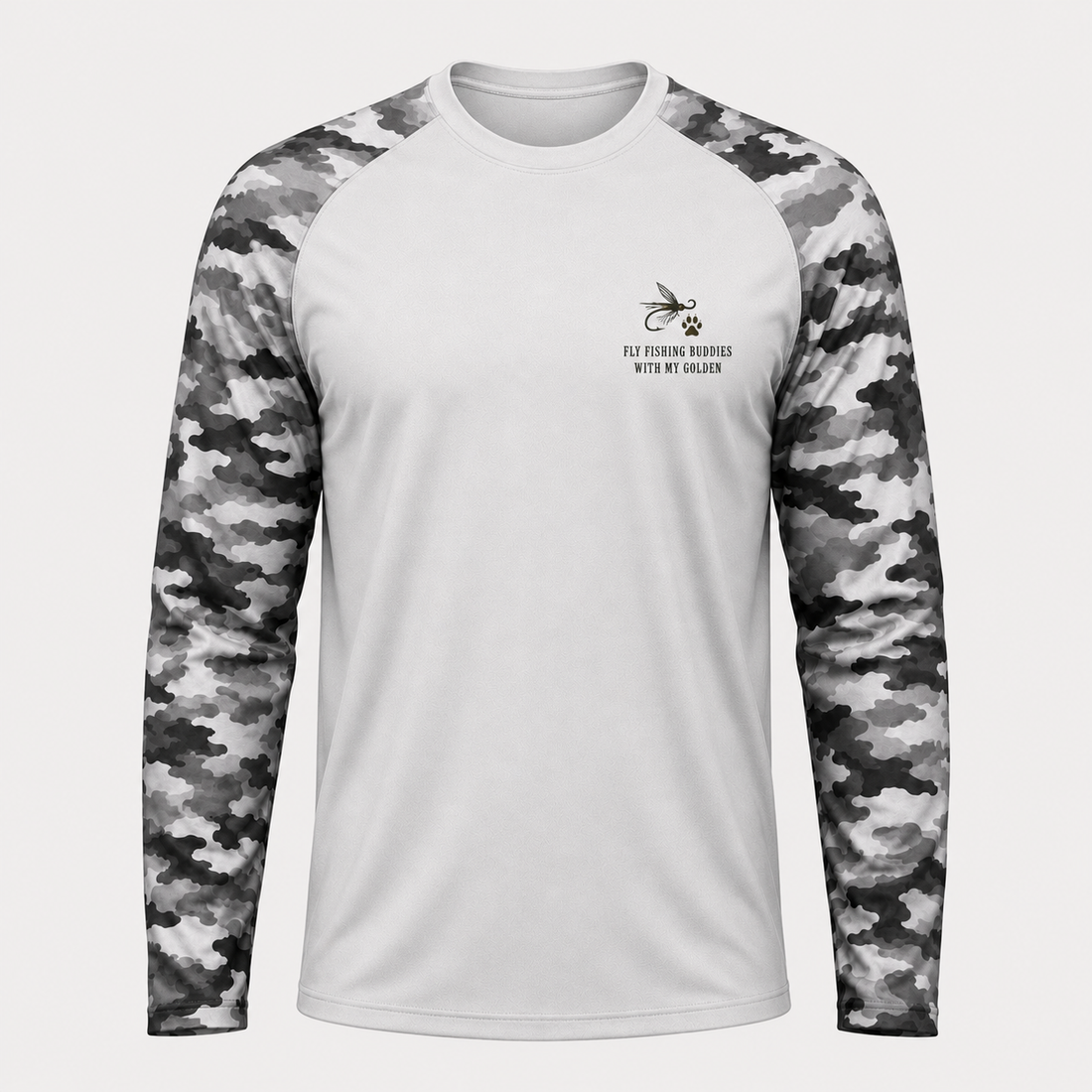 Golden Retriever Fly Fishing Shirt – Old Man Long Sleeve Sun Shirt