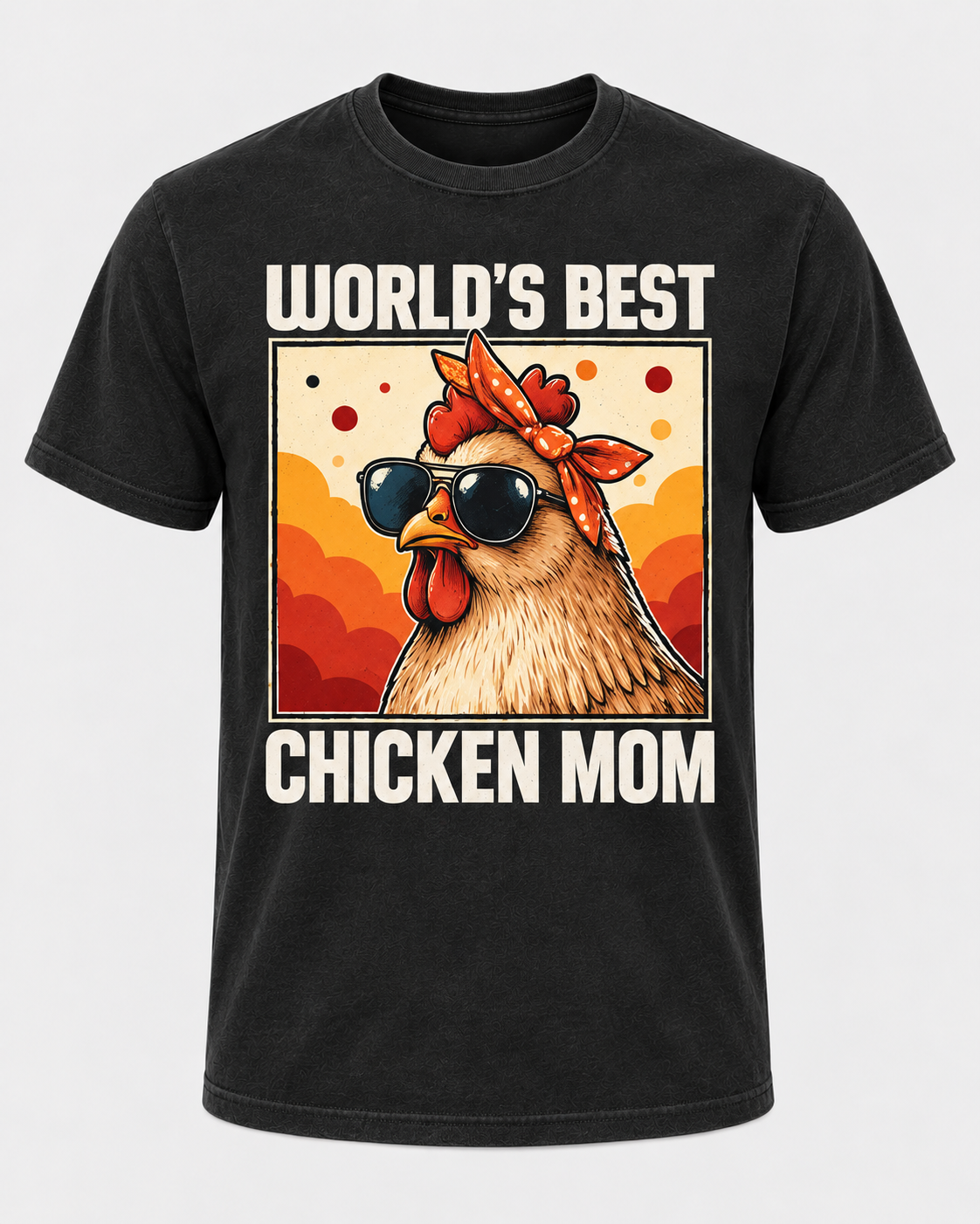 World’s Best Chicken Mom Shirt, Funny Hen Mom Tee, Backyard Chicken Lover Gift for Women - T-Shirt Comfort Colors