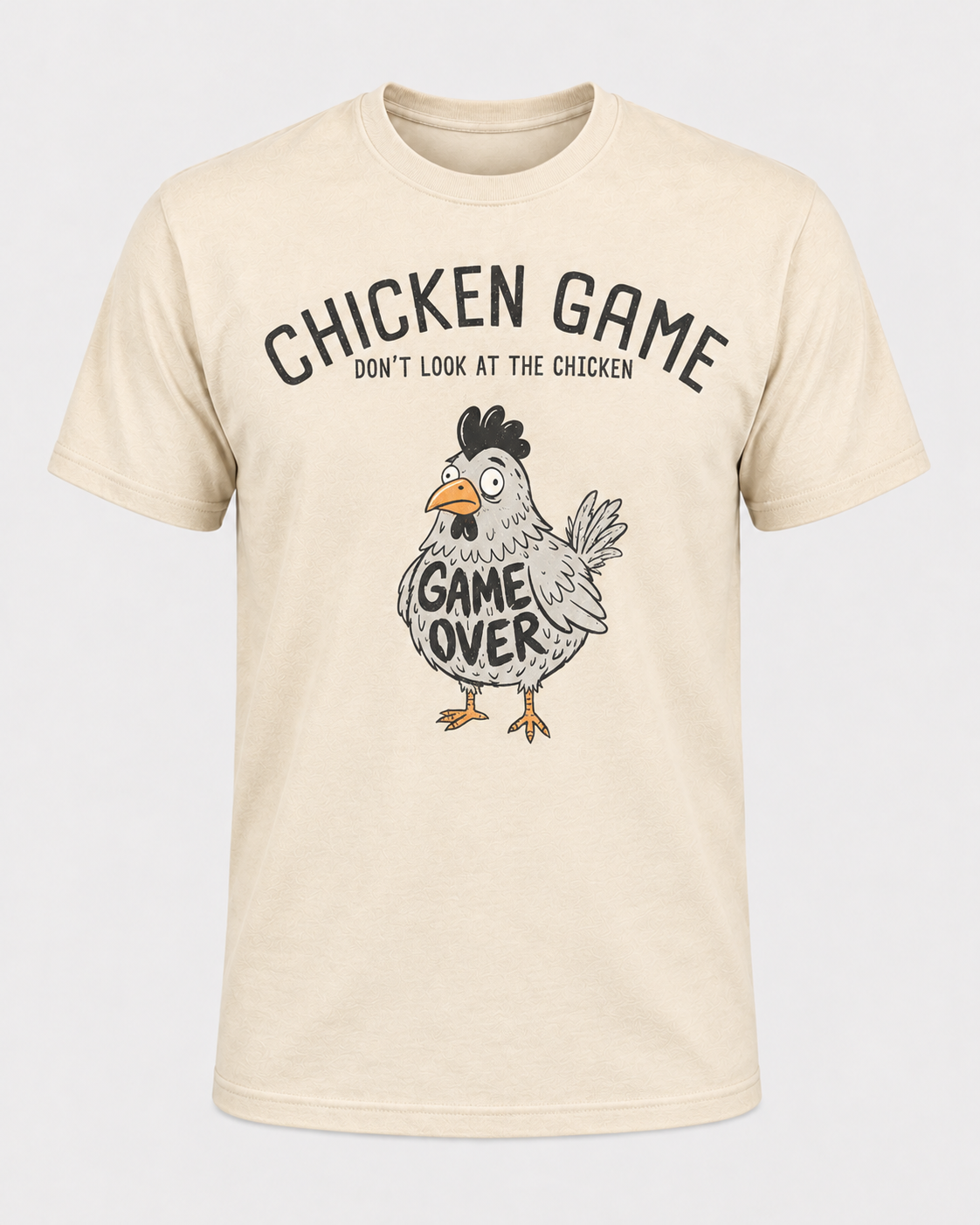 Chicken Game Over Shirt, Funny Chicken Humor Tee, Don’t Look at the Chicken Graphic Shirt - T-Shirt Comfort Colors