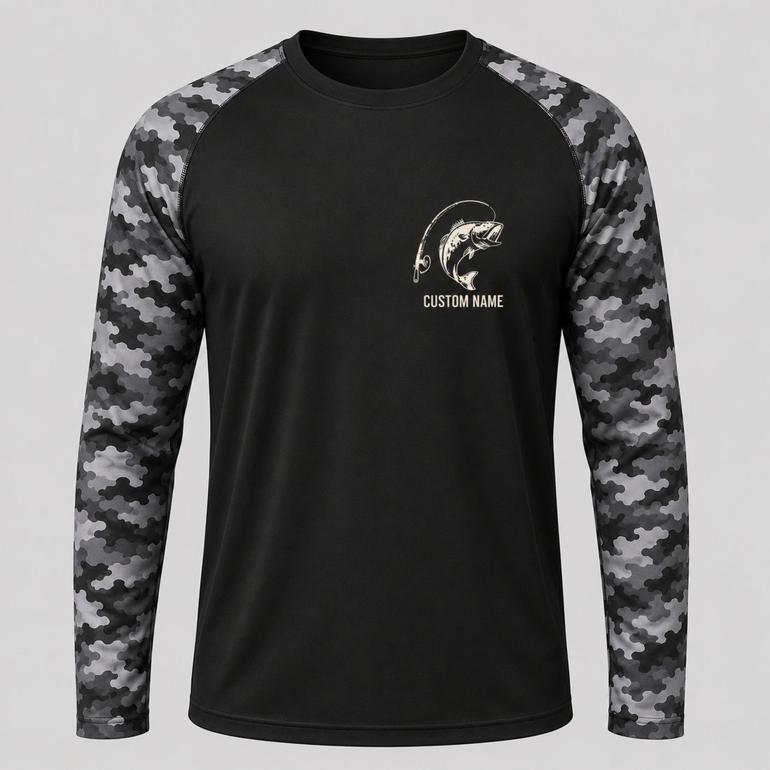 Custom Mountain Fishing Long Sleeve Shirt